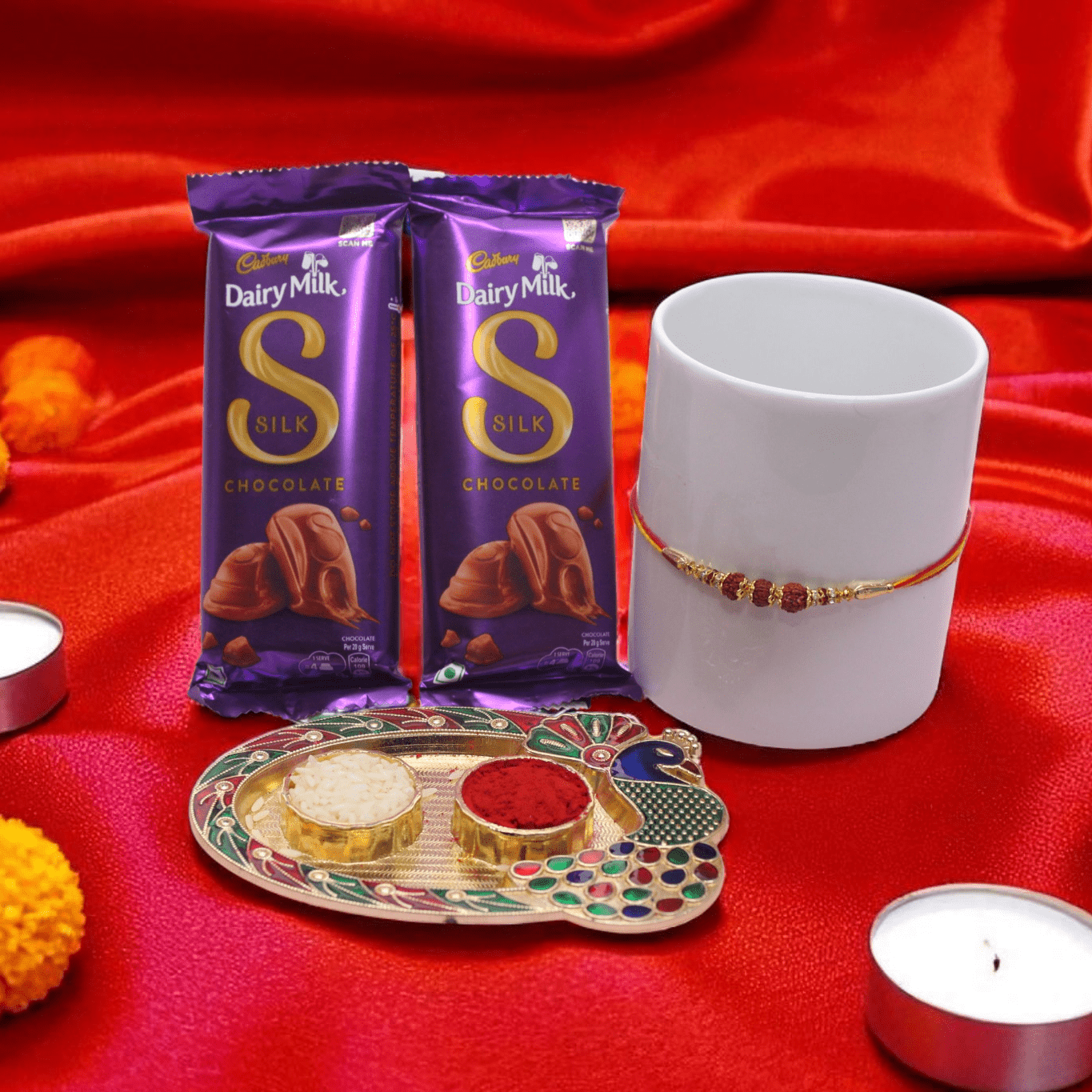 Rakhi With Chocolate Sacred Chocolate Hamper